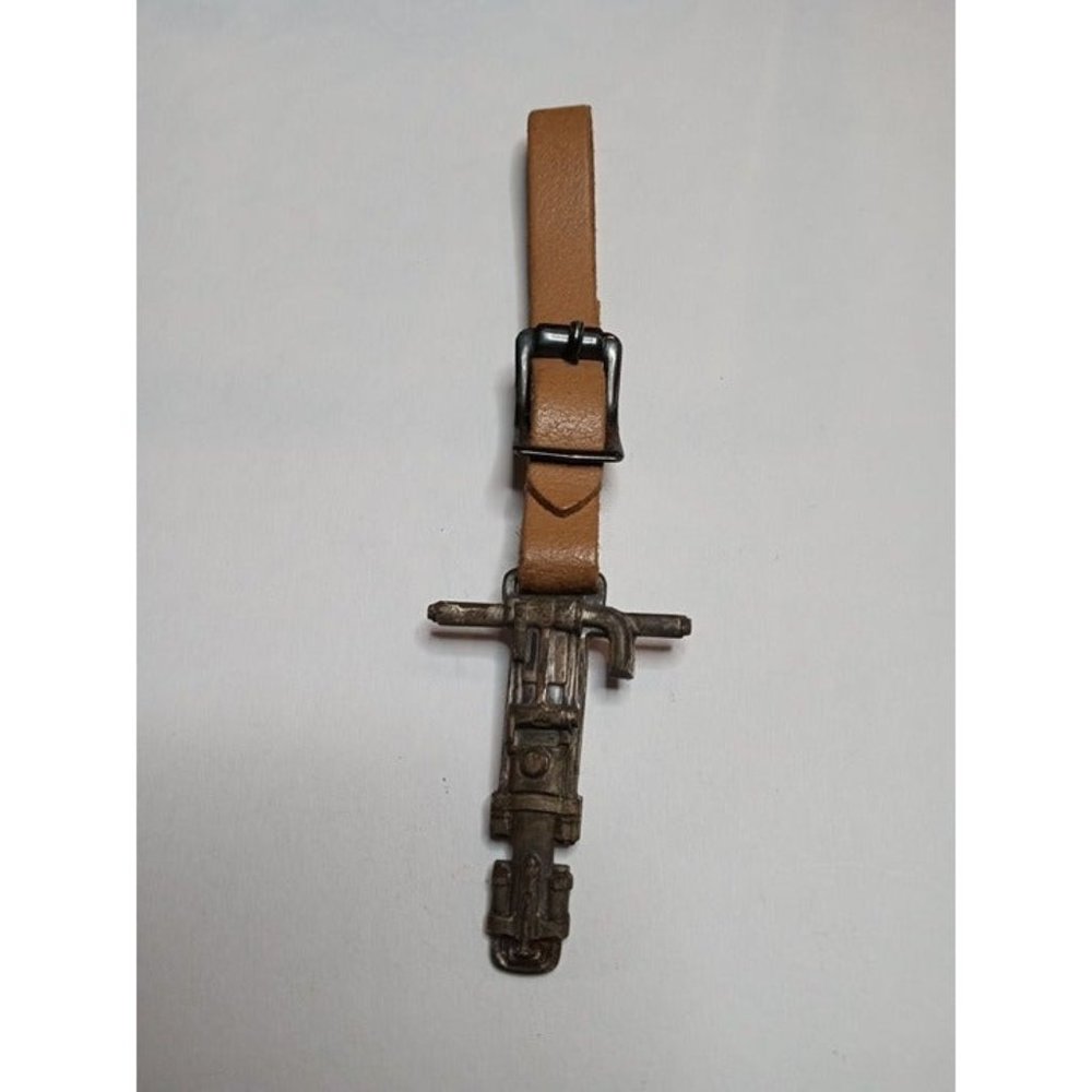 Vintage Gardner Denver Pocket Watch Fob 5.5" Long -Brown Strap‎